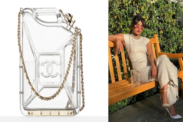 Priyanka Chopra Jonas Plexiglass Chanel Bag